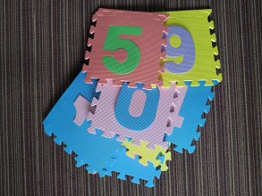 English Number Foam Mat